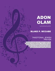 Adon Olam SATB choral sheet music cover Thumbnail